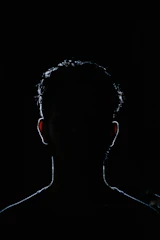 Mysterious silhouette of Imu with dark shadows and glowing eyes