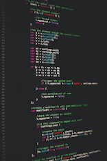a computer screen with source code on it