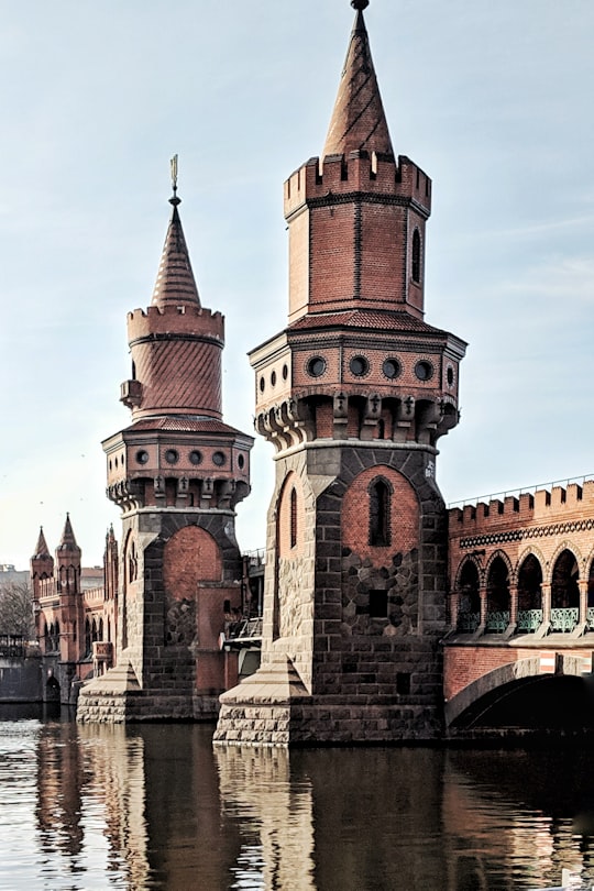 brown concrete castle in Oberbaum Bridge Germany