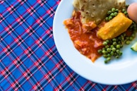 A close-up of traditional Kosovan food served on a table.