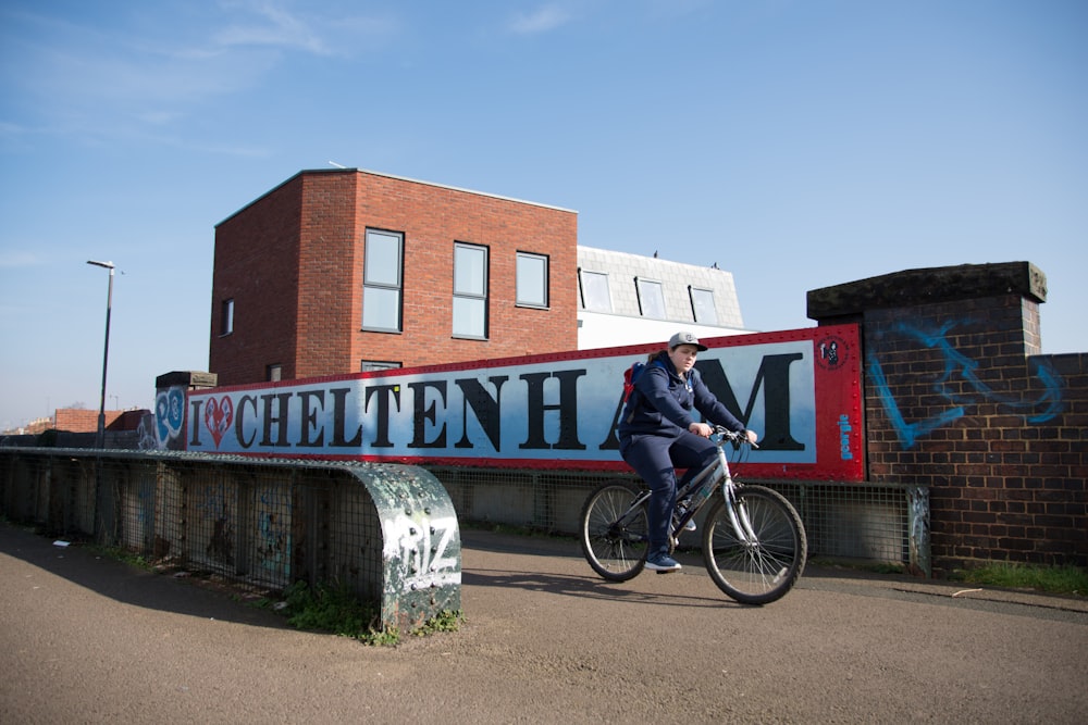 person riding bike during daytime