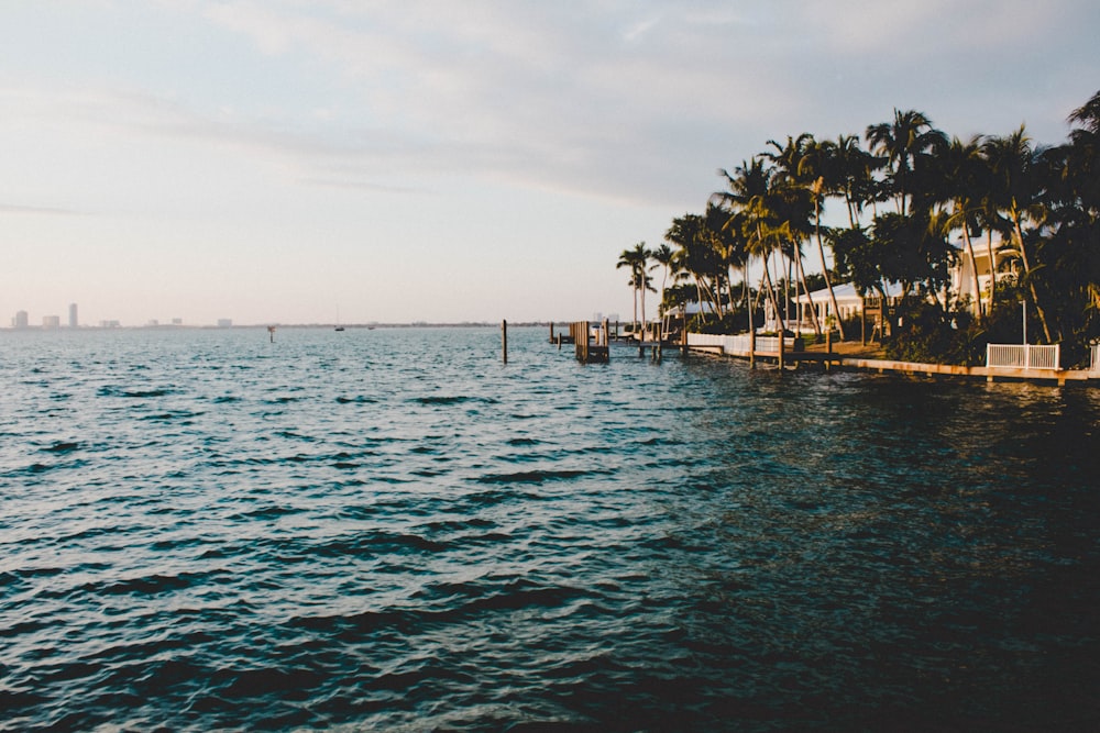 body of water and island