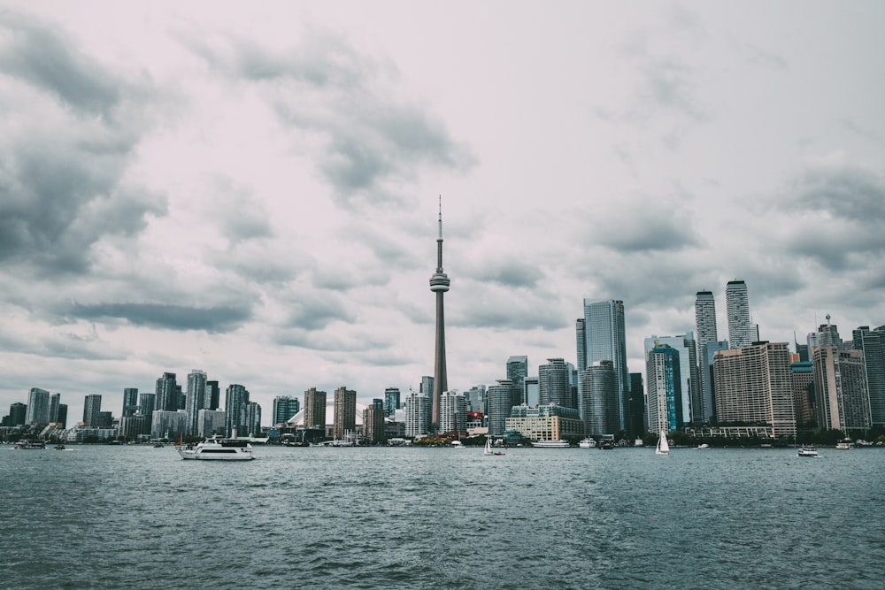 CN Tower near buildings