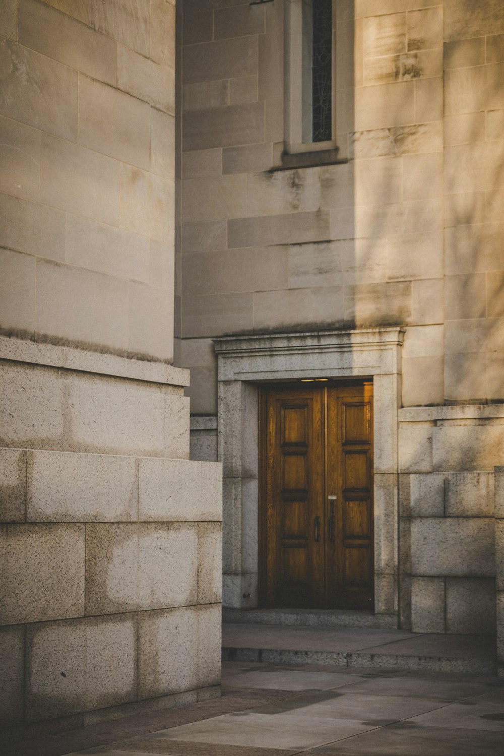 closed wooden door