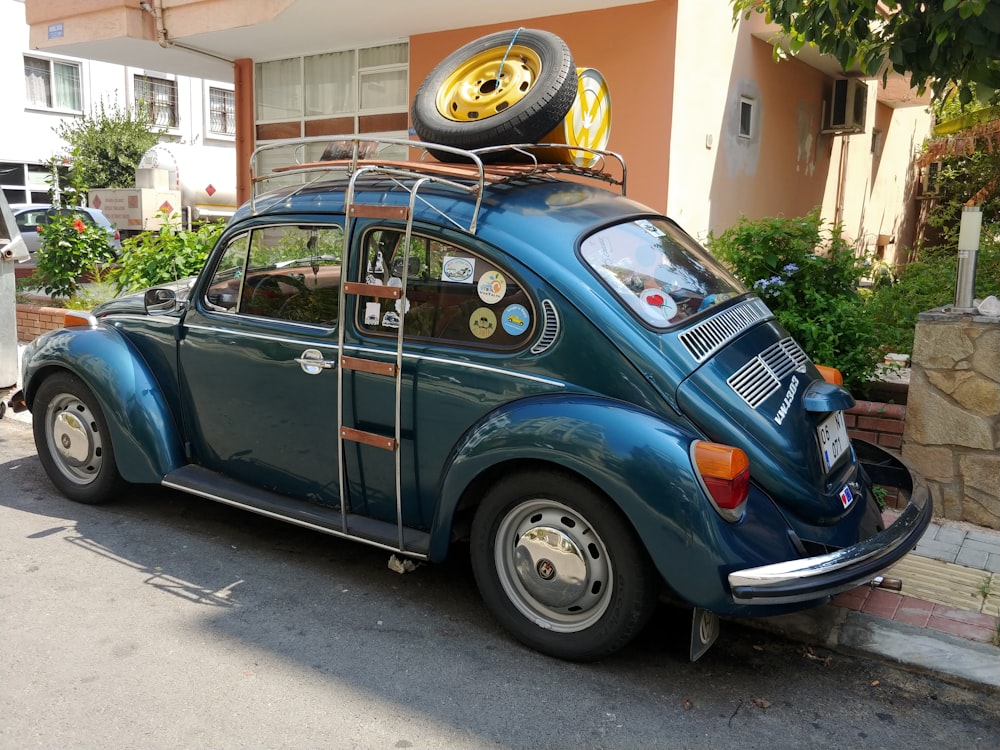 blue Volkswagen Type 1