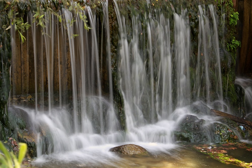 waterfall and water stream