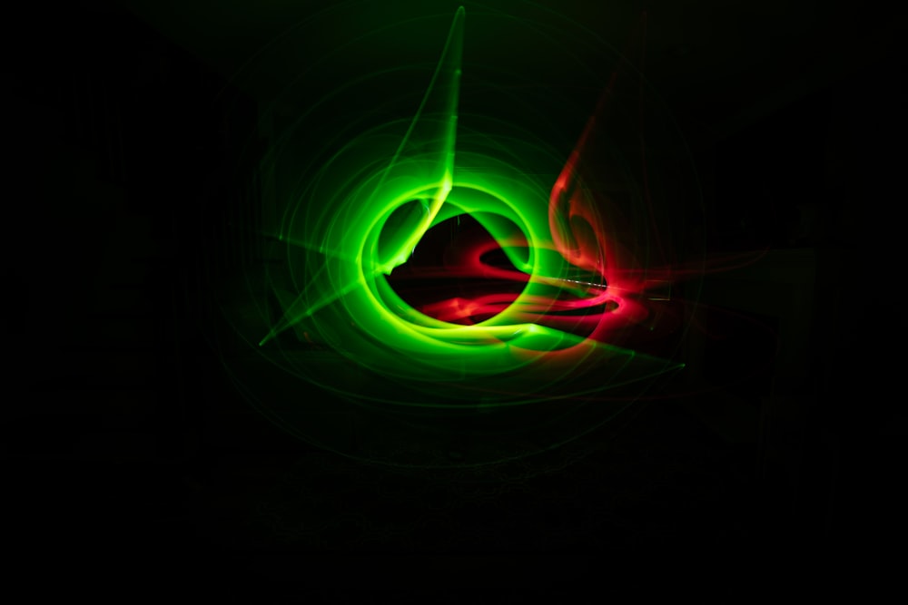 red, black, and green digital wallpaper