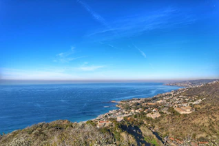 A panoramic view of the coastline showcasing the beauty of the area.