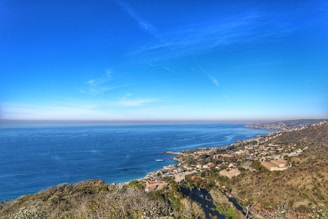 A panoramic view of the coastline showcasing the beauty of the area.