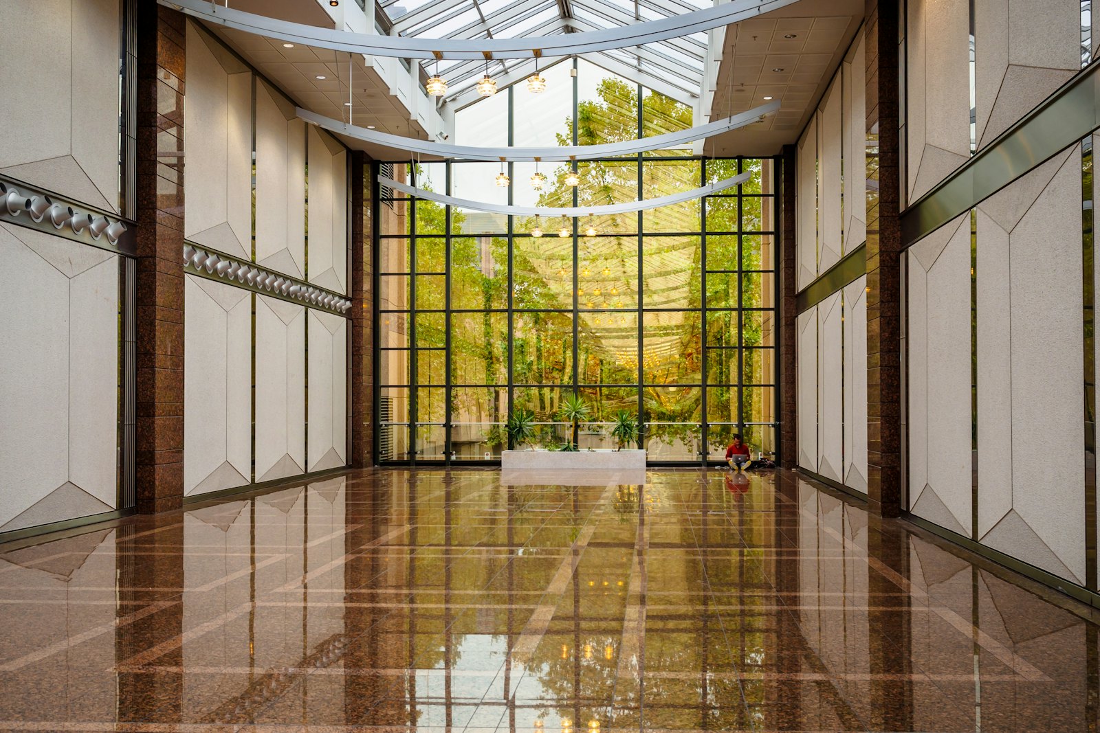 Industrial interior with durable floor finish, suitable for epoxy or PU flooring systems