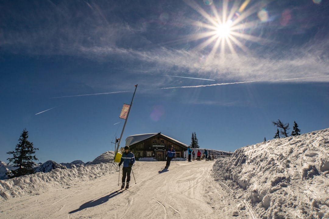 man riding ski during daytime