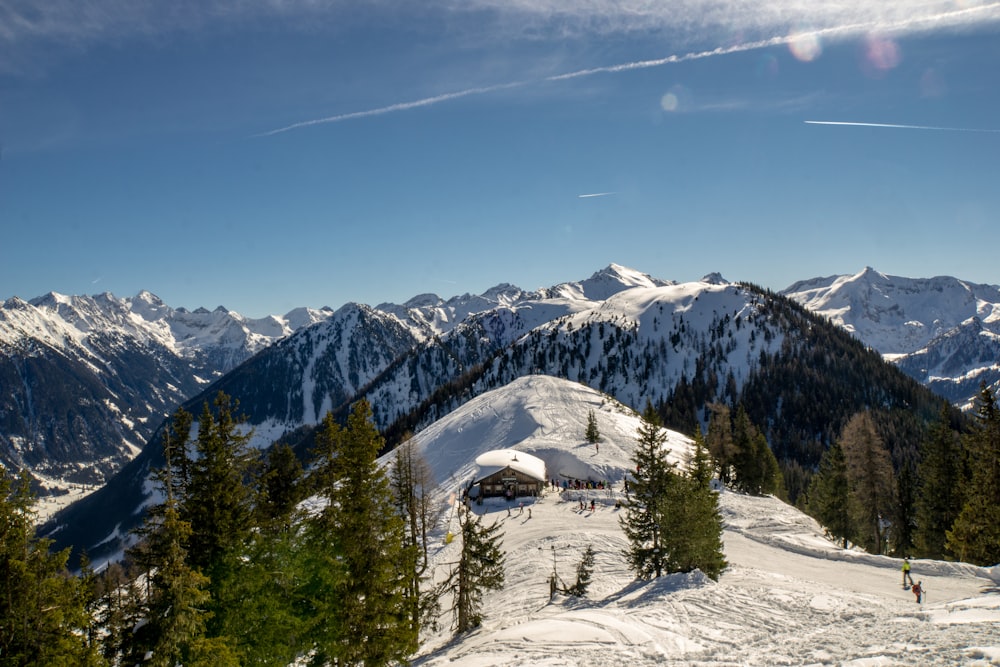 snow covered rocky mountain during daytime