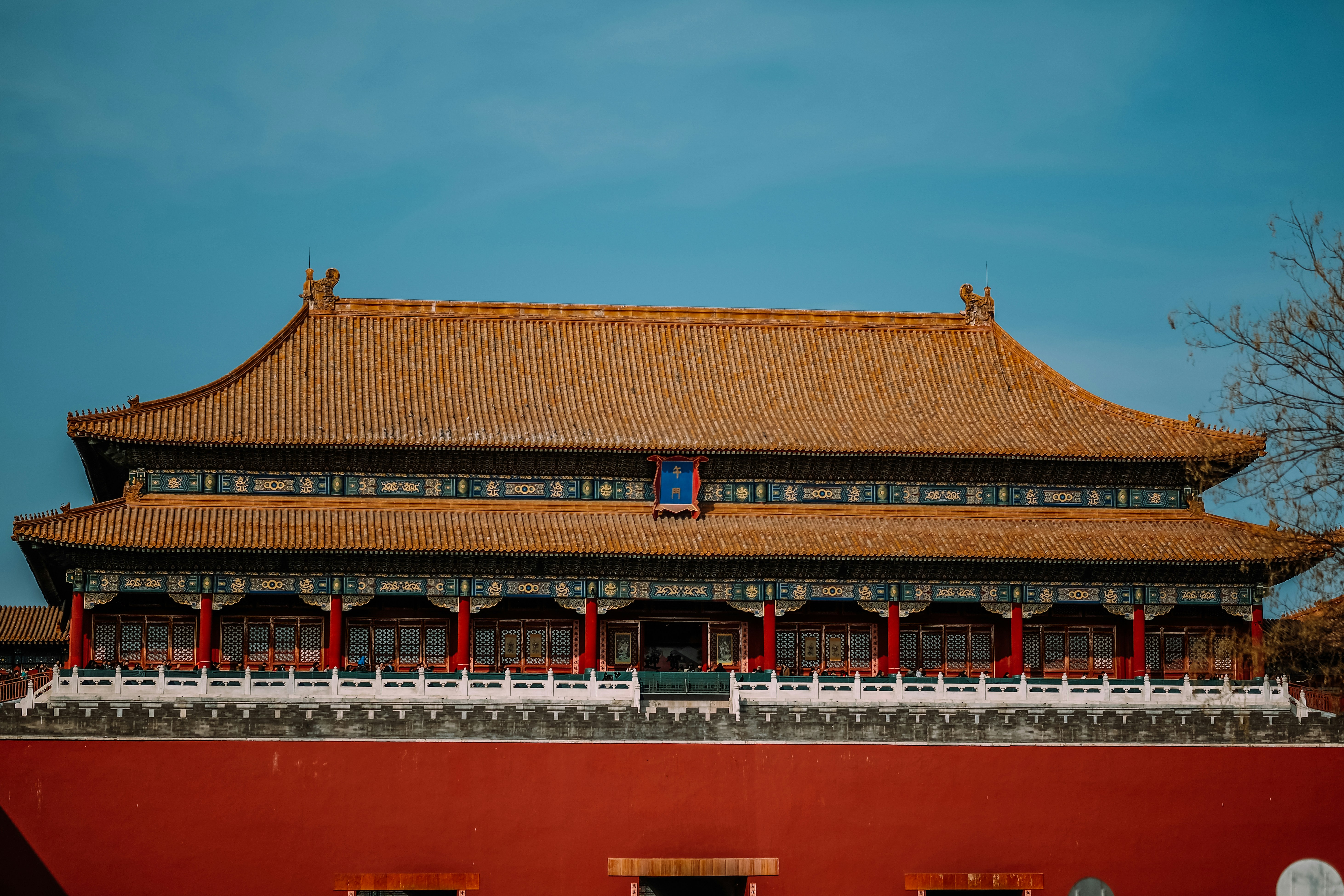 brown and red Temple