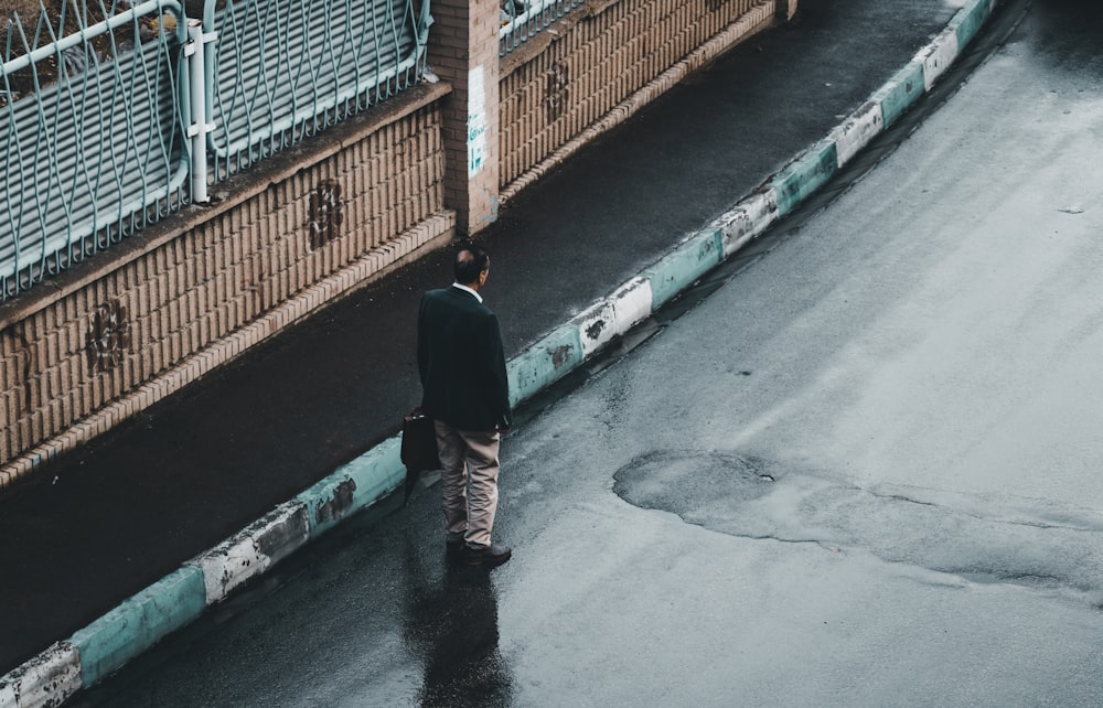 person in black jacket