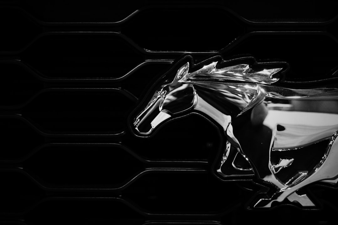 close-up photography of Ford Mustang emblem, Wild Horses