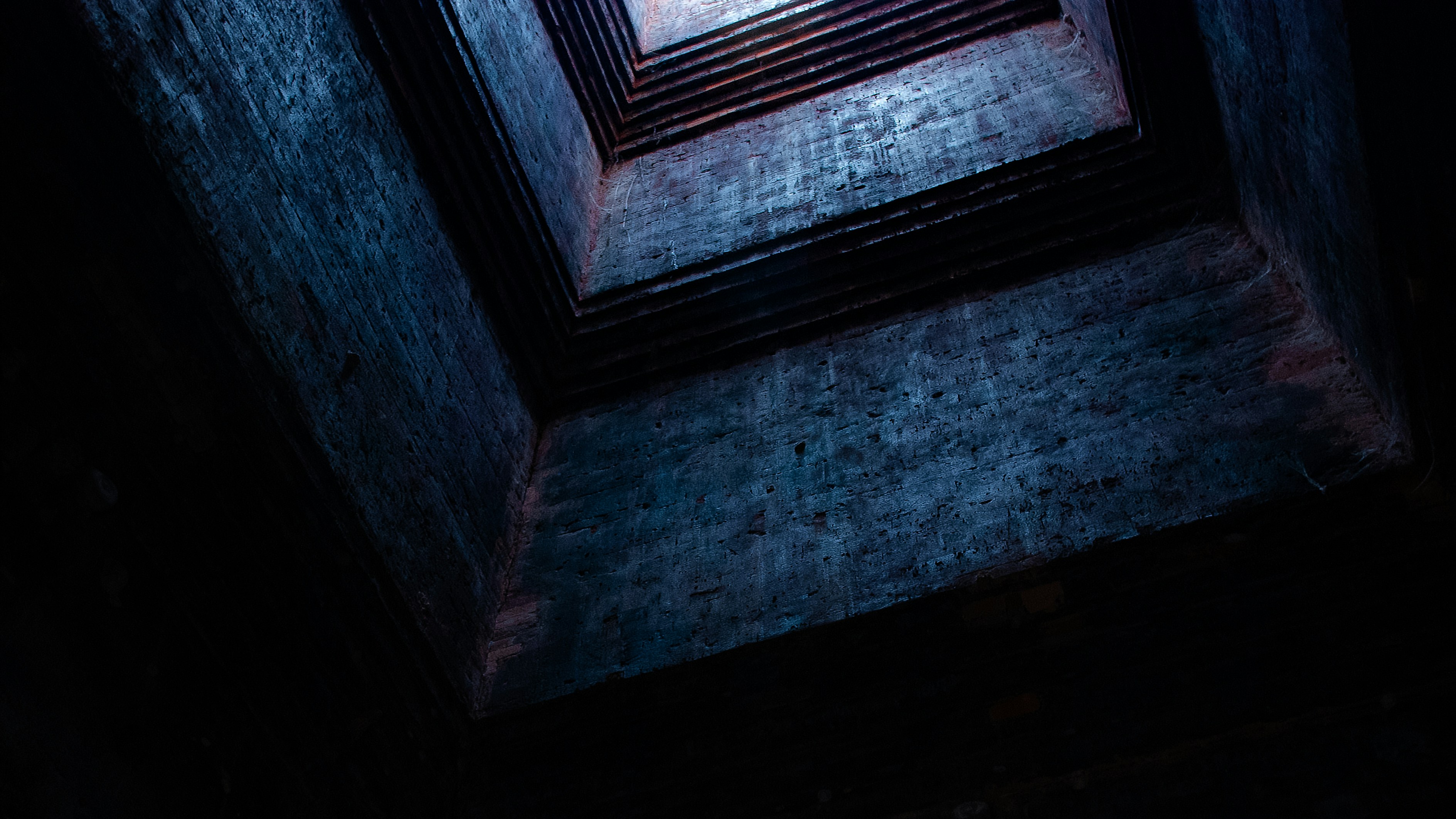 Mysterious window with light