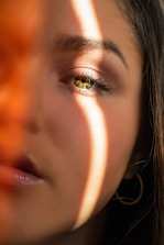 portrait of woman face