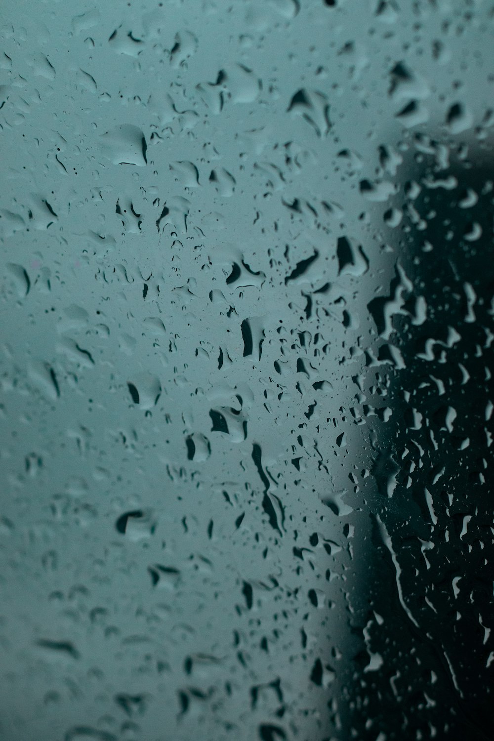 water droplets on glass window