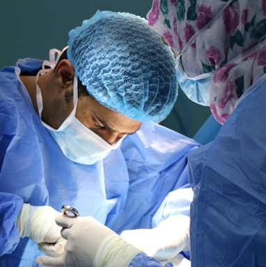 doctor having operation