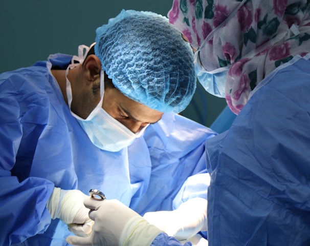 doctor having operation