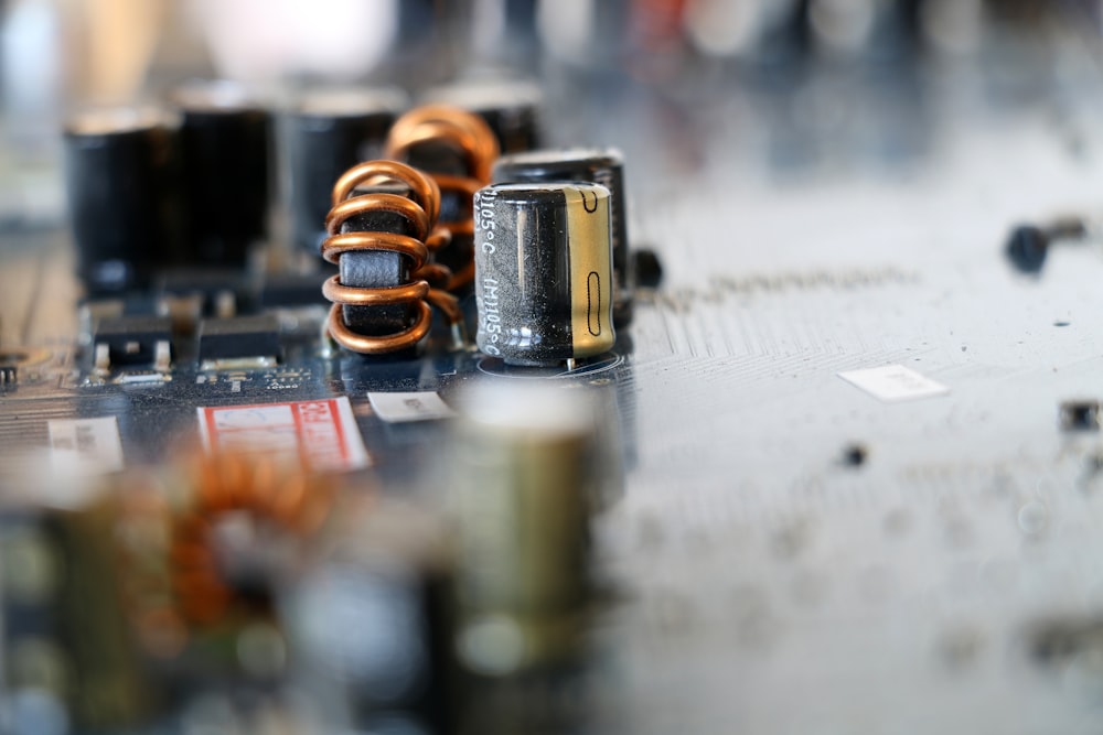 a close up of a piece of electronic equipment