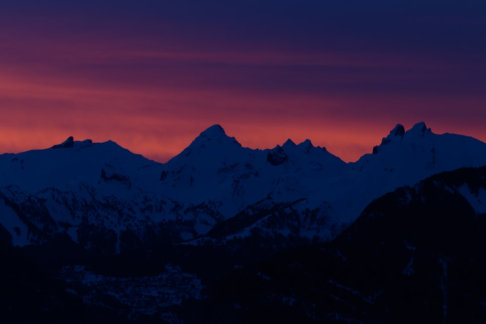 snow covered mountians