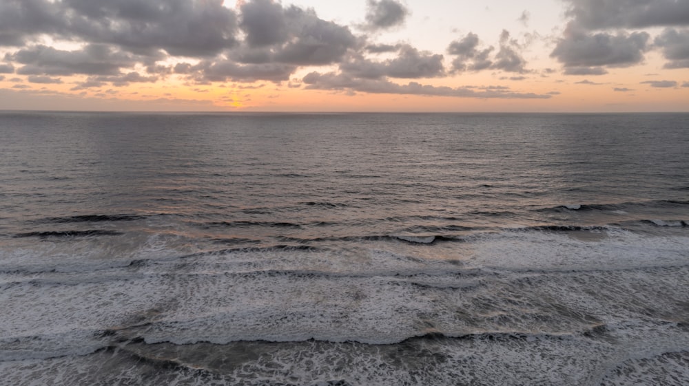 seashore during golden hour