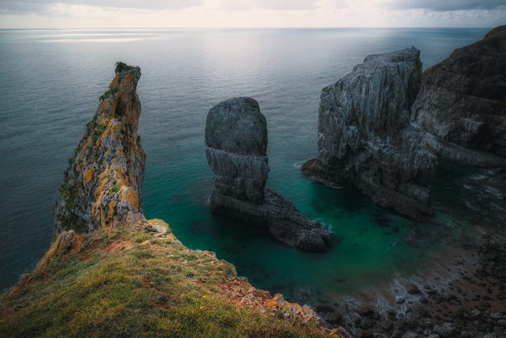 grey rock formation during daytime