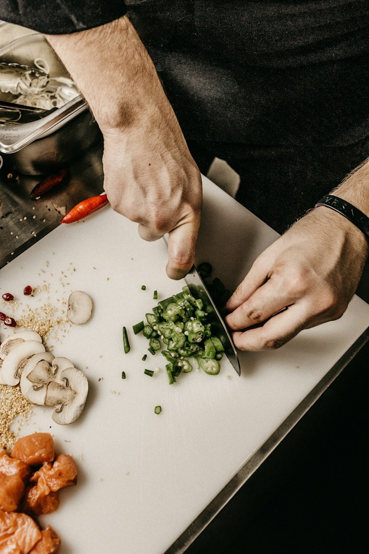 Küchenchef bei der Arbeit