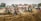 A group of motocross riders wearing colorful gear are racing on a dirt track, navigating a rough terrain with large mounds of dirt. Spectators watch from the sidelines, some capturing the event on cameras. The scene is filled with motion and dust, creating a sense of dynamic action.