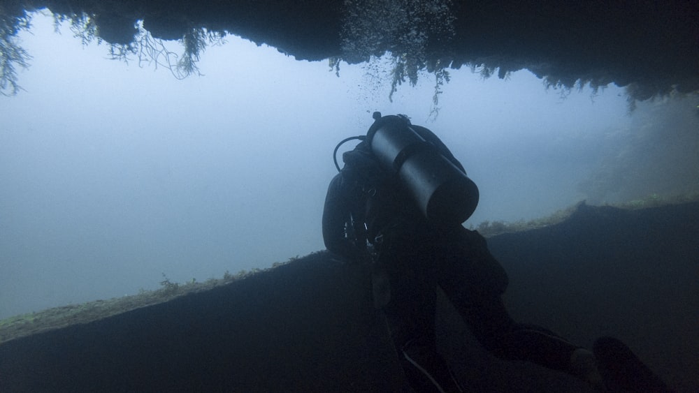 person underwater