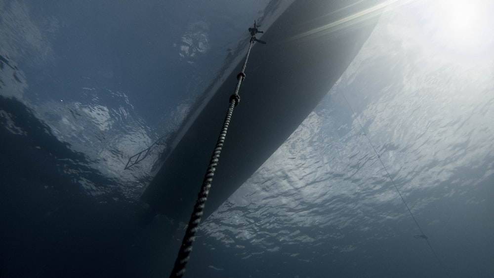 view of boat underwater