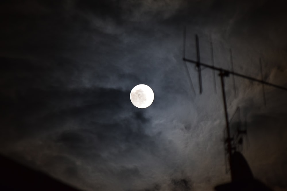 greyscale photo of moon