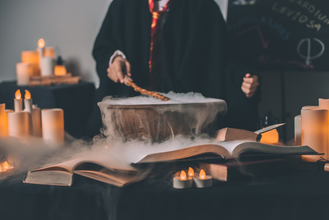 person holding wand on top of bowl, Magic - is something that is near us. We expect something but when something go in s