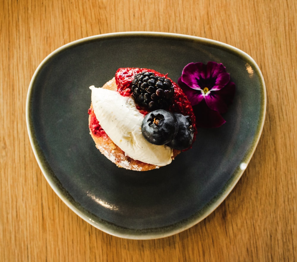 assiette de pâtisserie