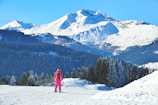 A vibrant image showcasing Annika skiing in the French Alps.