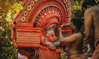 person red tribal mask