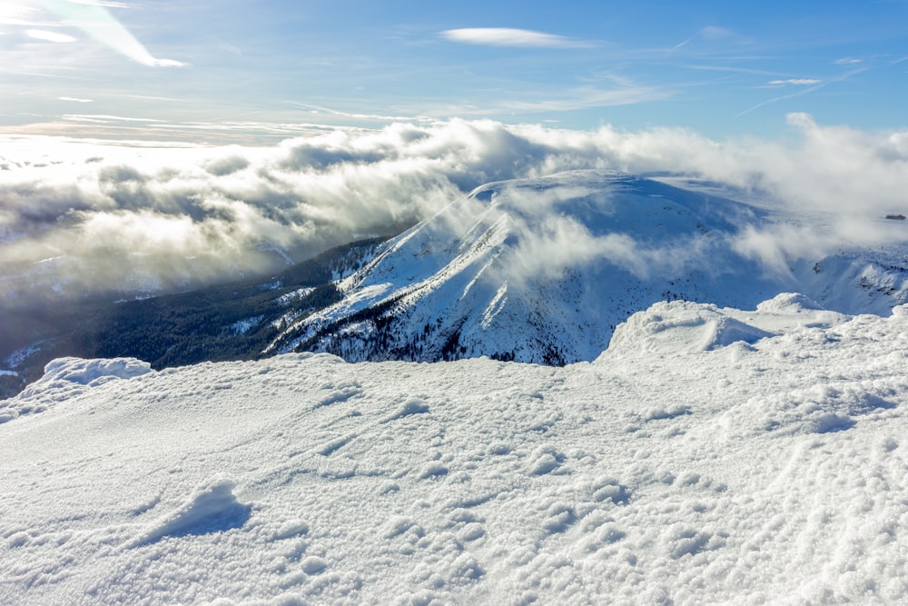 mountain under blue sky