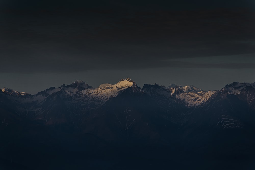 snow covered mountain