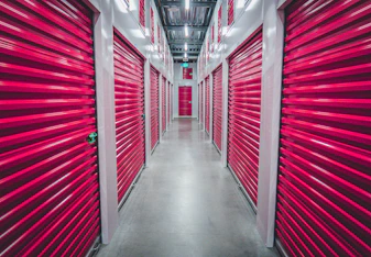 inside of a large storage unit