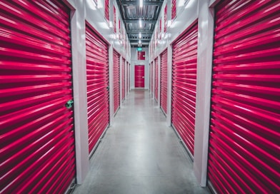 purple shutter doors