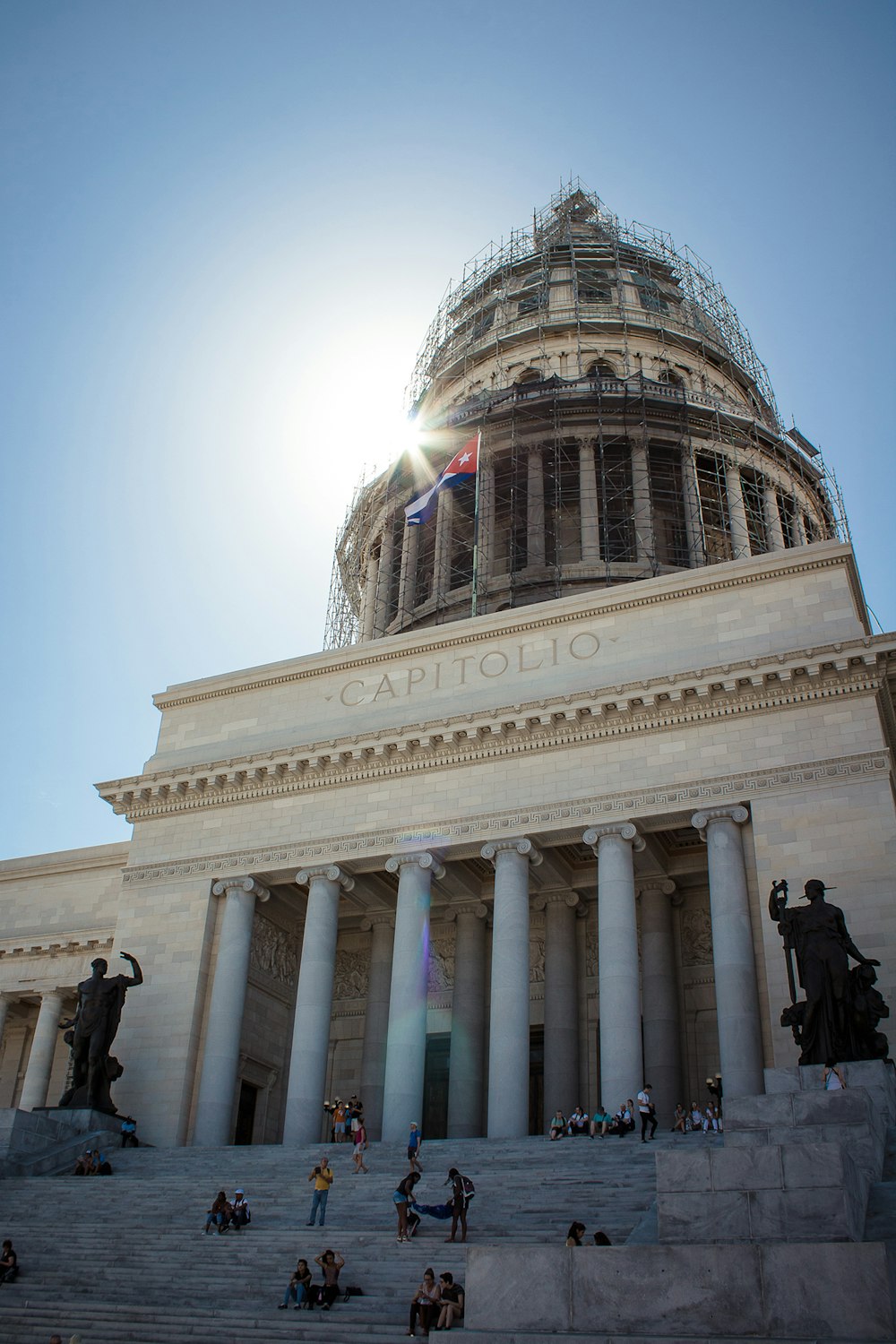 beige and brown concrete Capitolio building