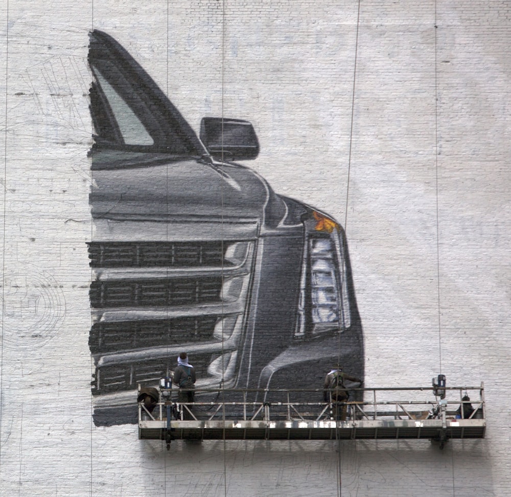 gray vehicle painting