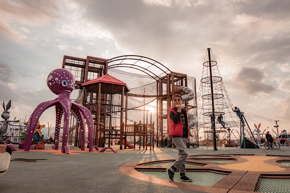 boy standing outdoor