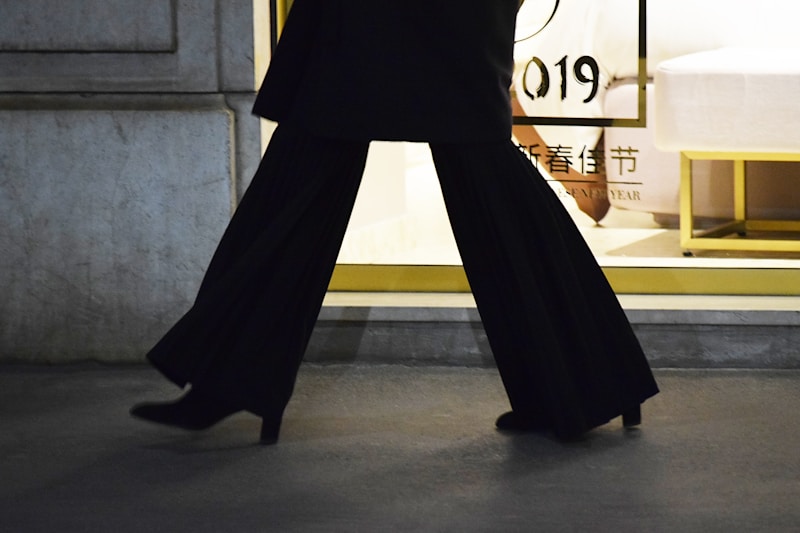 Bold style with chunky heels