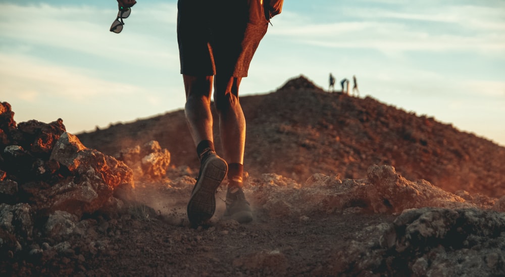 man on trail