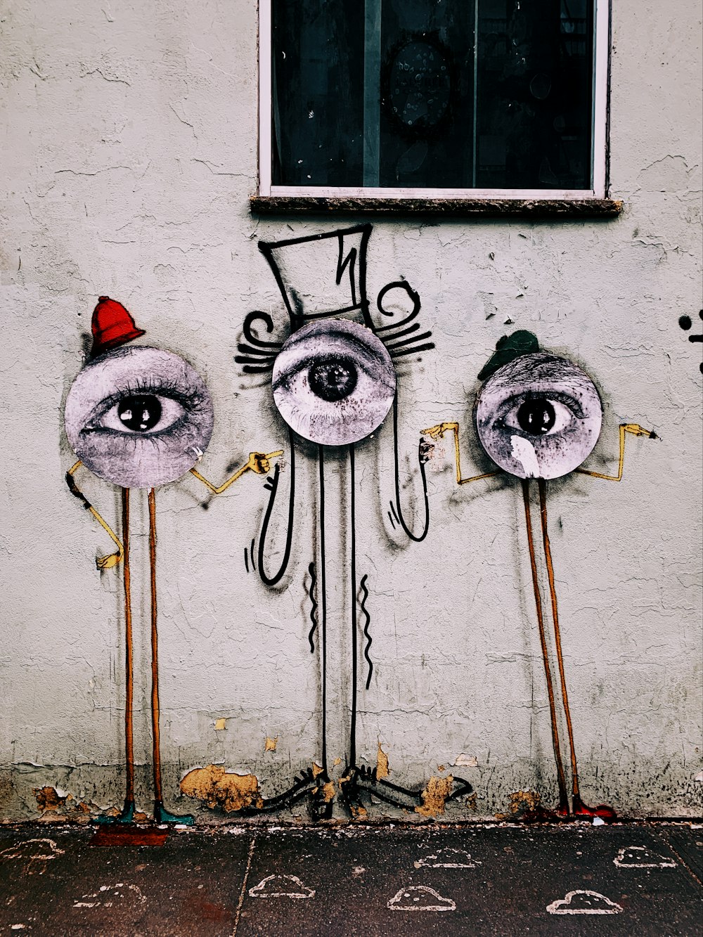 three eyes wall art