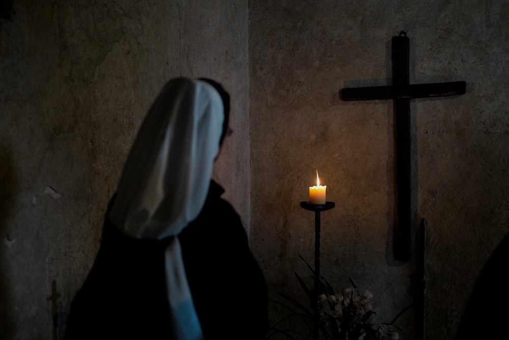 nun inside prayer room