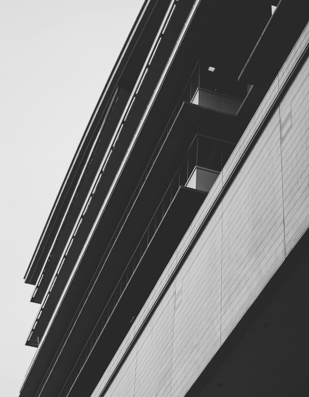 white and black bulding