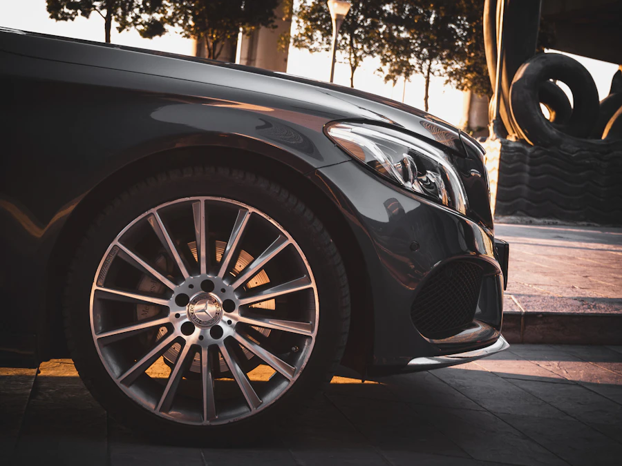 Black executive sedan